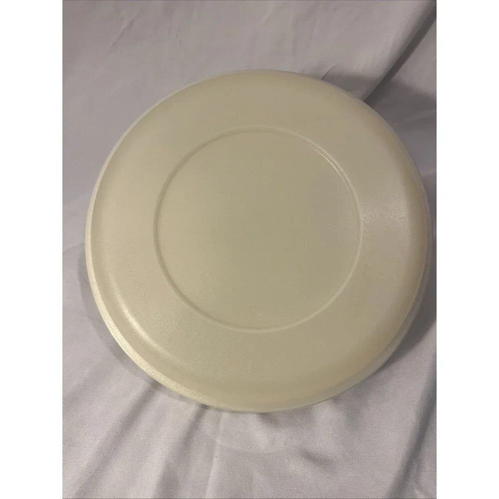 Vintage TUPPERWARE 5 compartment Serving Tray with Lid Tan